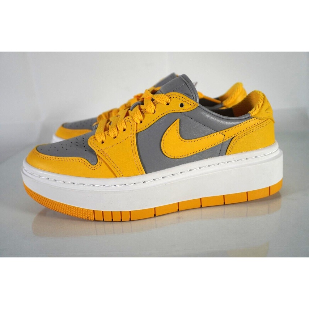 Nike Jordan 1 Elevate Low Cement Grey Varsity Maize Yellow White‎ Women's 5.5